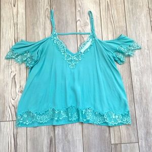 Astr off the shoulder blouse.